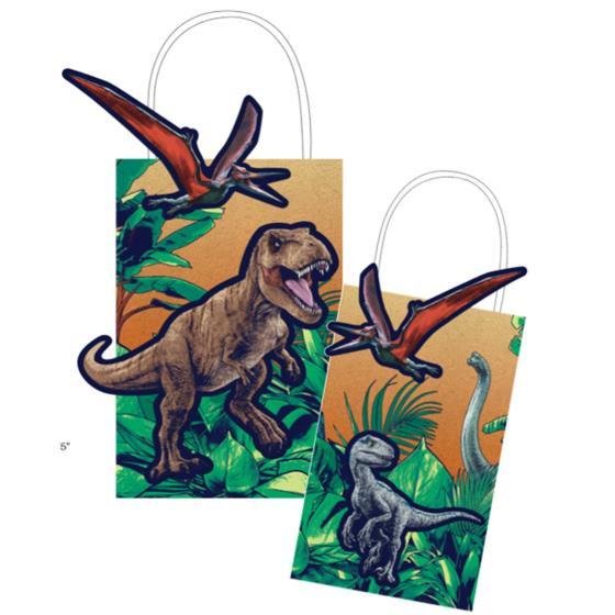 Jurassic Dinosaur Create Your Own Kraft Bag Pk/8