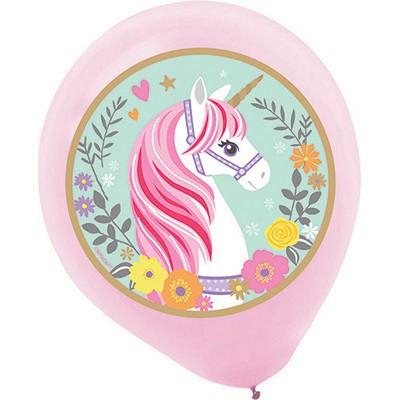 Magical Unicorn 30cm Latex Balloons Pk/5