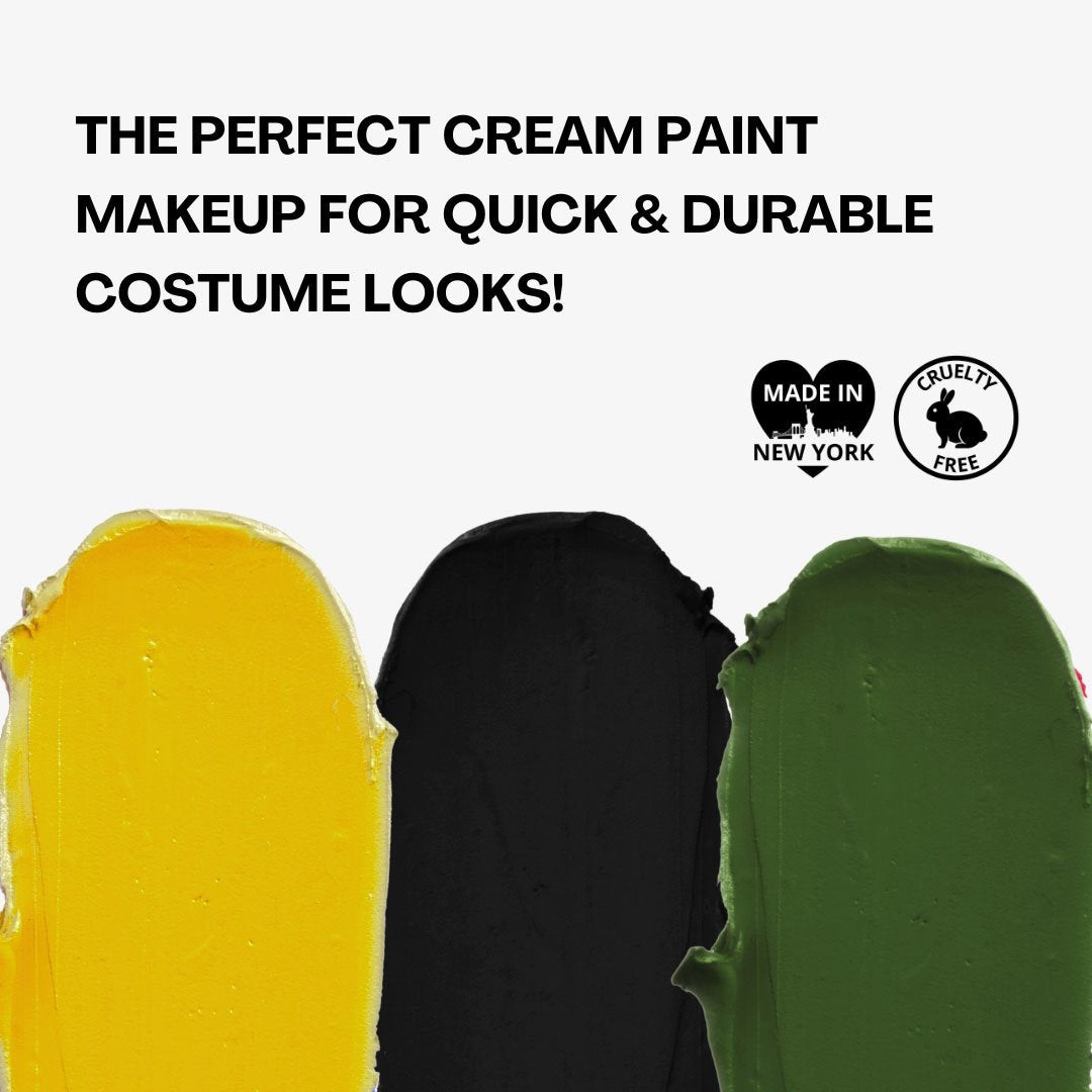 Make Up Palette Tri-Colour Face/Body Paint Monster Kit Professional Mehron