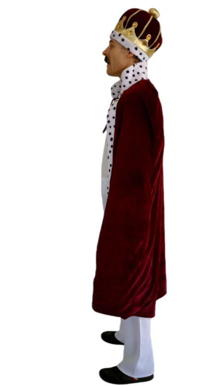 Cape King/Queen Burgundy With Leopard Look Trim