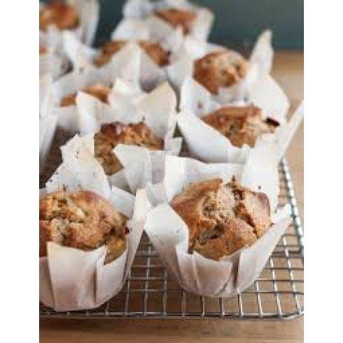Baking Cups/Cases Tulip Muffin Wrap White Paper Pk/250 60mm Base