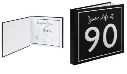 Guest Signature Scrap Book Book 90th Birthday 25cm x 24cm