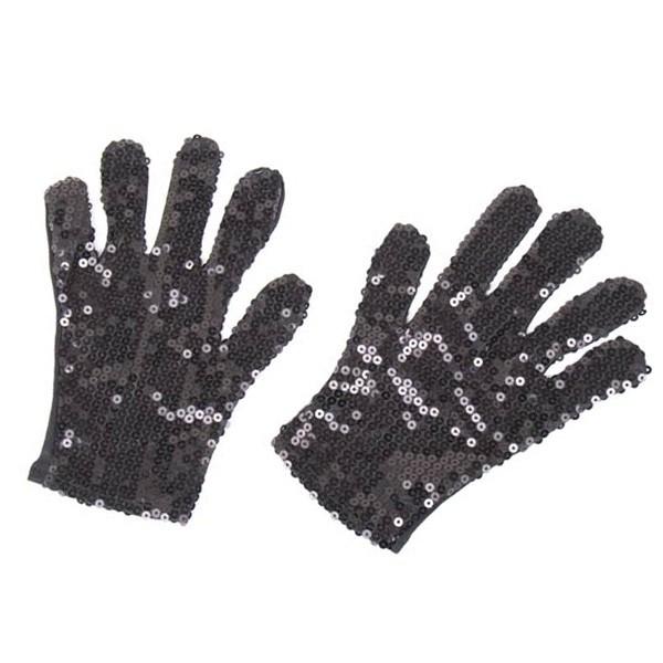 Gloves Sequin Black - Discontinued Line Last Chance