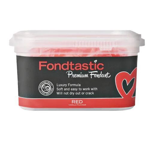 Fondtastic Premium Fondant Red 250g Cake Decorating