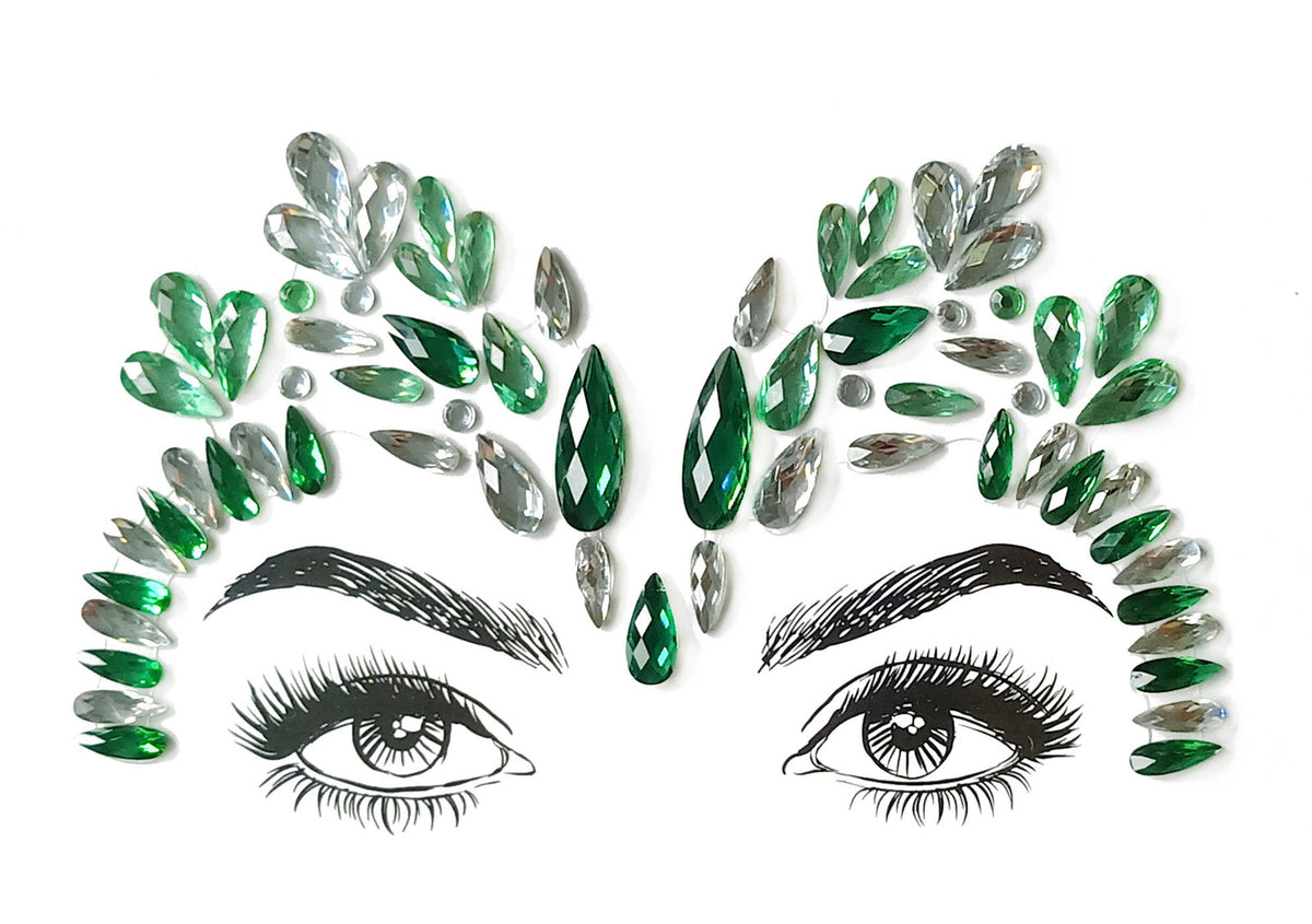 Face Jewels/Gems Dragonette Adhesive Stick On Costume Accessory