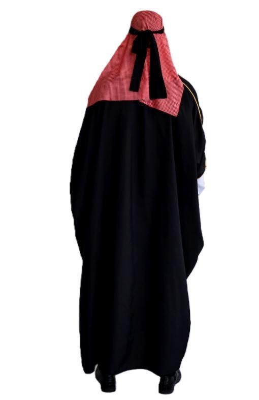 Costume Set Arab Sheikh Black Robe Set One Size