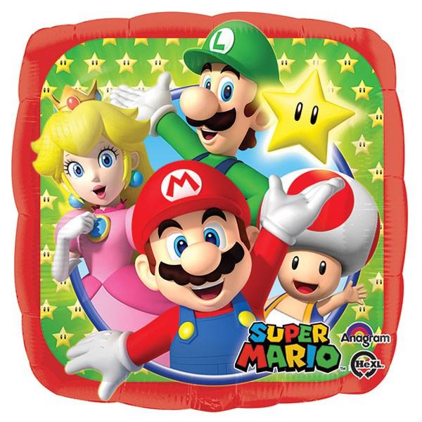 Balloon Foil 45cm Super Mario - Discontinued Lines
