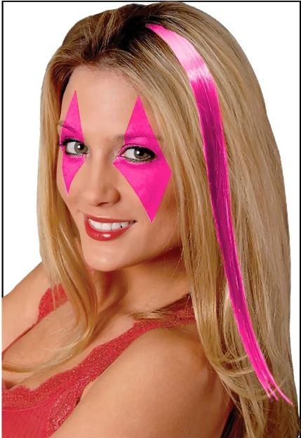 Pink Team Spirit Hair Extensions Clip In 38cm