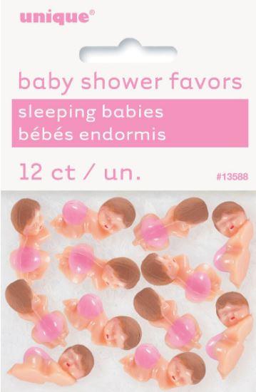 Baby Shower Babies Favours With Pink Nappy Pk 12