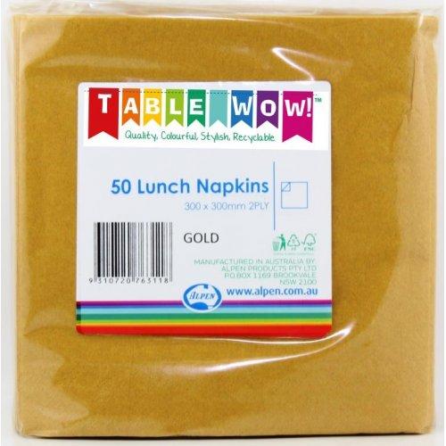Napkin 2ply Lunch Gold Pk/50
