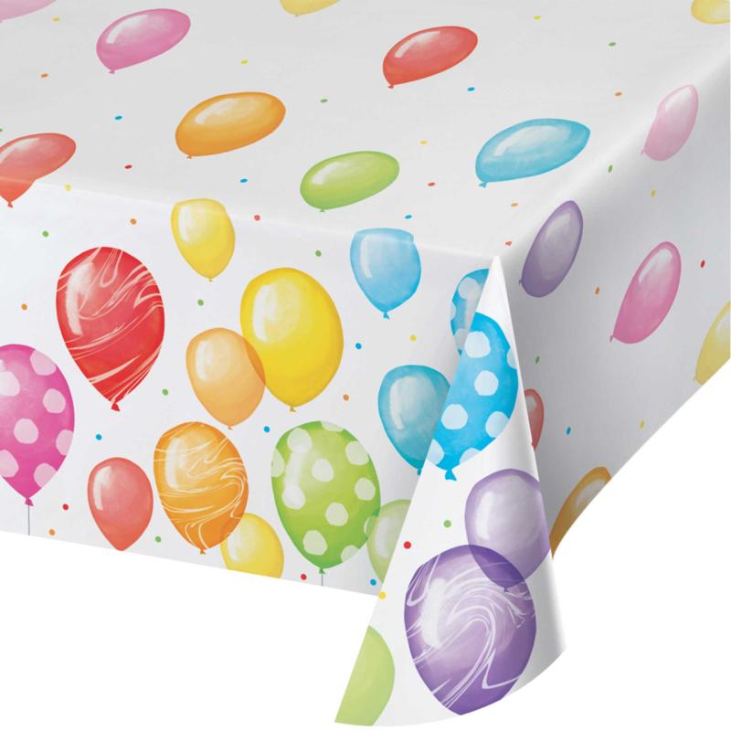 Balloon Birthday Bash Paper Tablecover Rectangle 137cm x 259cm