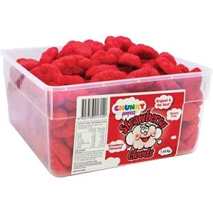 Confectionary Lollies Chunky Funkeez Strawberry Clouds 1.45kg Bulk Tub