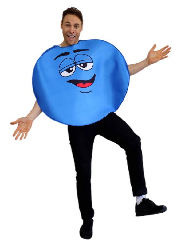 Costume Adult Coloured Chocolate Blue Comical/Funny One Size