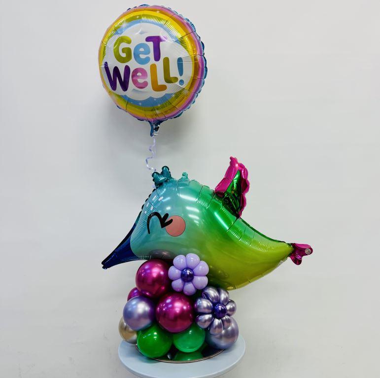 Balloon Bouquet Get Well Colourful Hummingbird