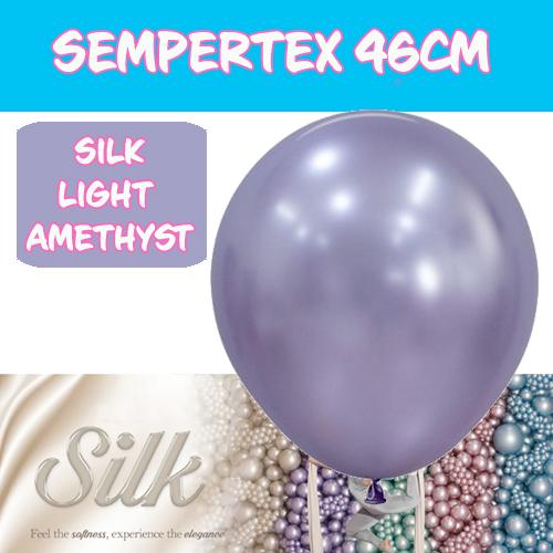 Balloons 46cm Silk Light Amethyst Pk 6