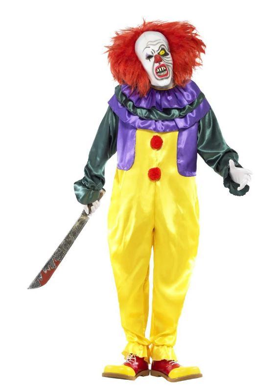 Costume Adult Classic Horror Clown Medium - Discontinued Last Chance To Buy
