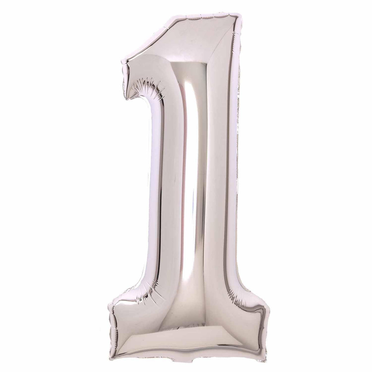 Balloon Foil Megaloon Number 1 Silver 86cm