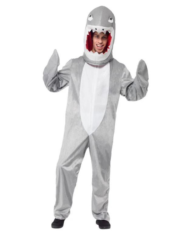 Costume Adult Animal Great Shark Grey Medium - Last Chance Buy