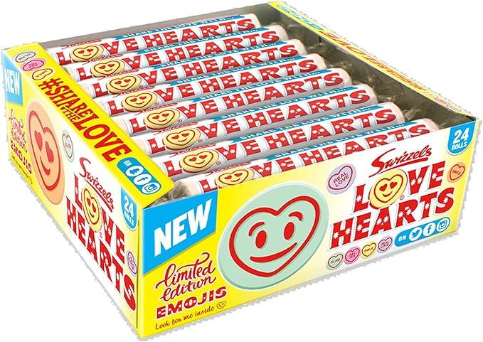 Confectionary Lollies Swizzels Giant Love Hearts Roll 39g