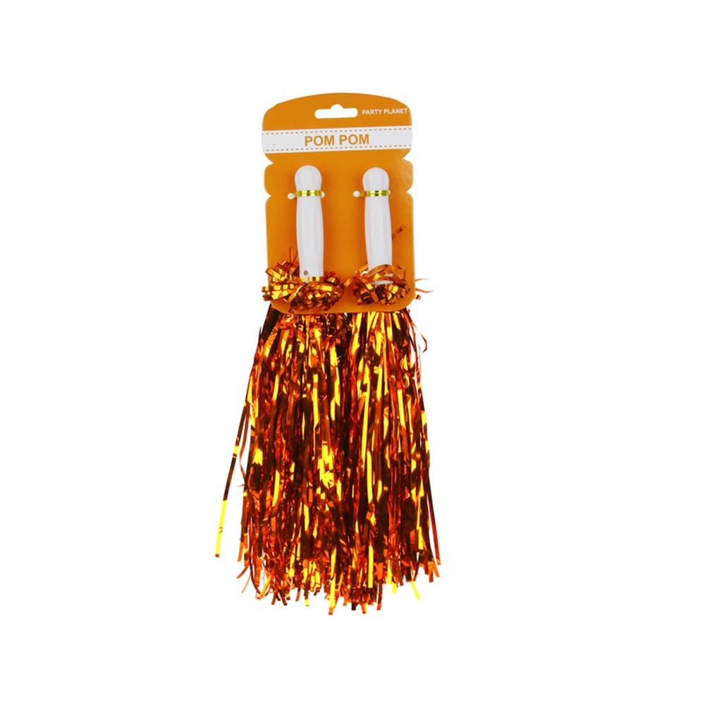Orange Team Spirit Pom Pom Sports Supporter