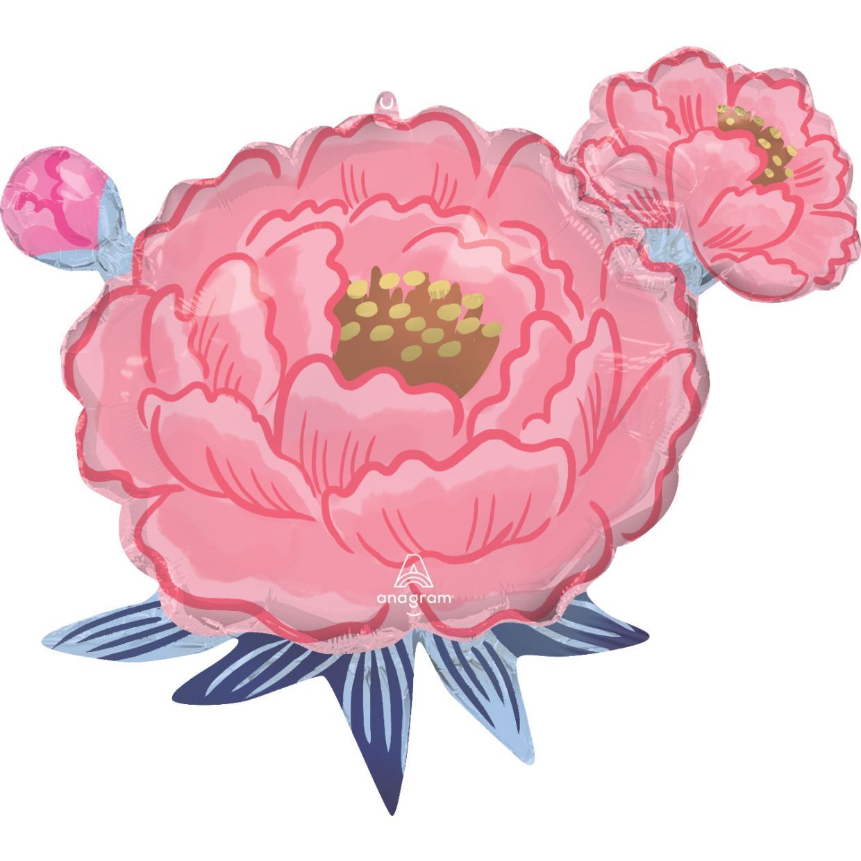 Balloon Foil Supershape Flower Satin Peony Garden 68cm x 60cm