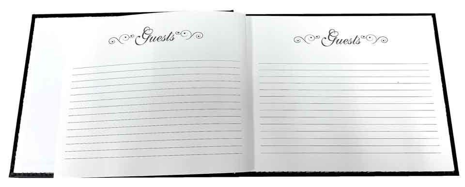 Guest Signature Book 50th Birthday Black