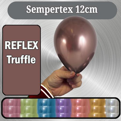 Latex Balloon 12cm Reflex Truffle Brown Pk 50