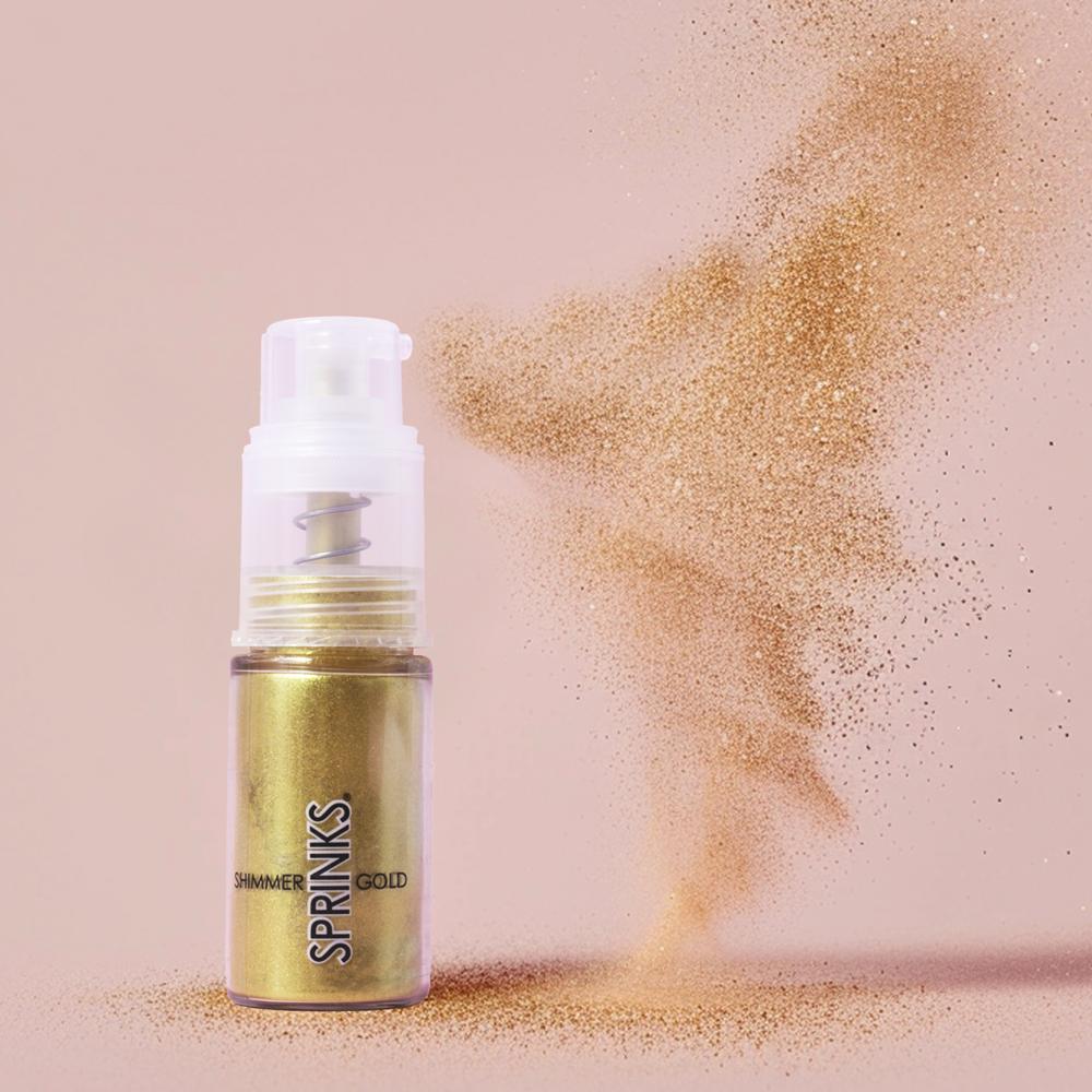Cake Decorating Pump Shimmer Gold Micro Lustre Dust 4g