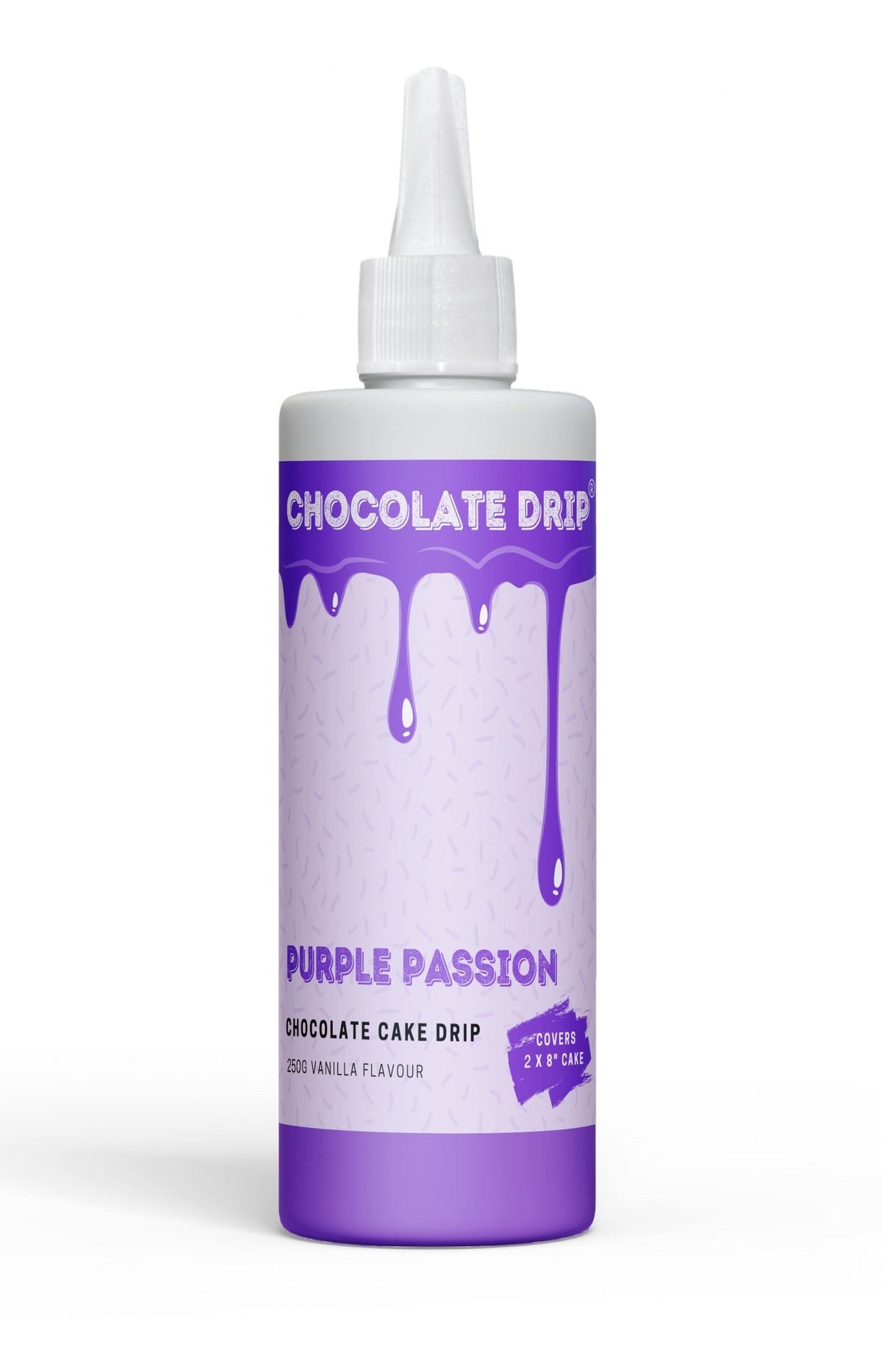 Chocolate Drip Purple Passion 250g Cake Decorating (Vanilla Flavour)