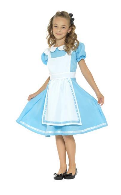 Costume Child Wonderland Princess Blue