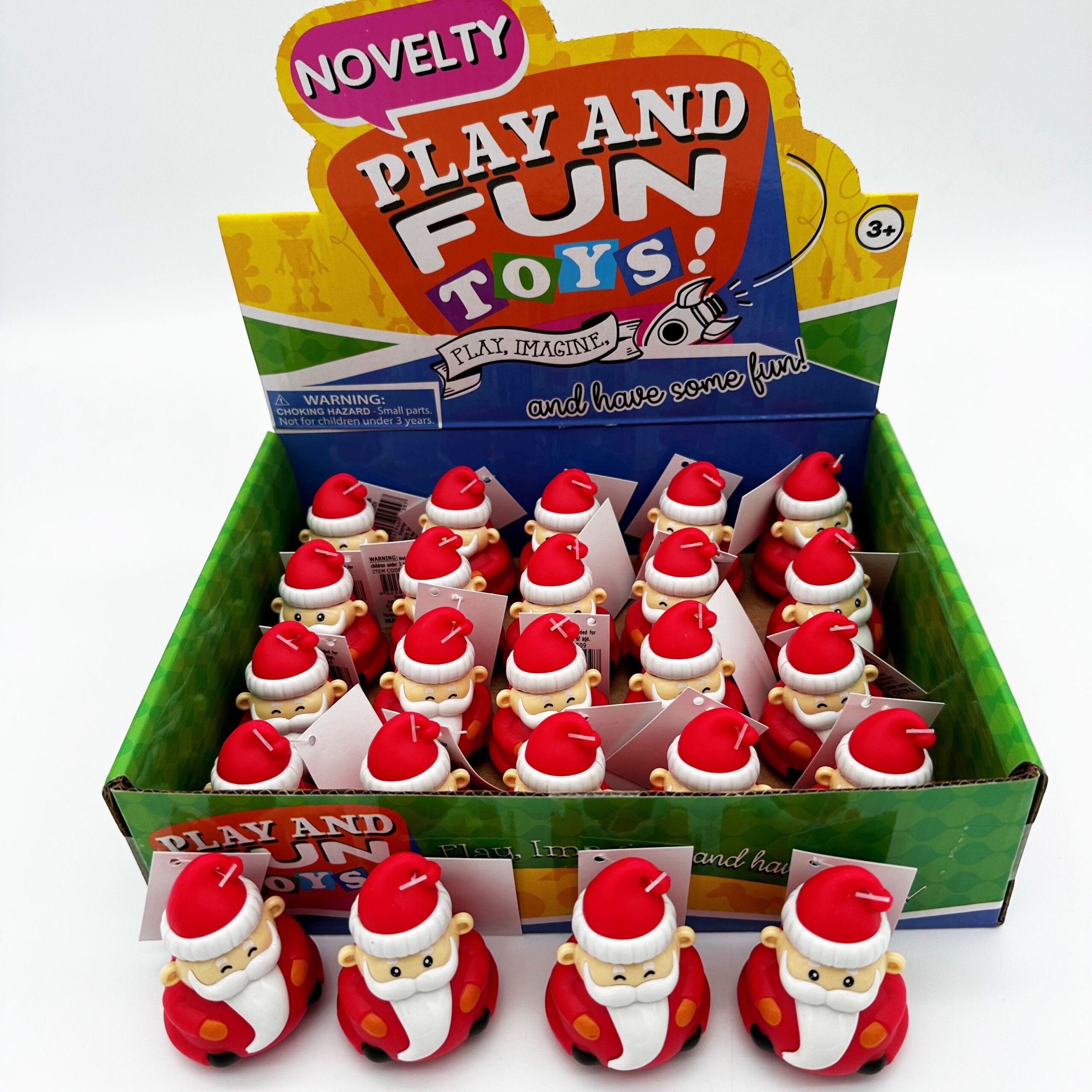 Christmas/Xmas Toy Pull Back Santa Claus/Father Christmas 6cm