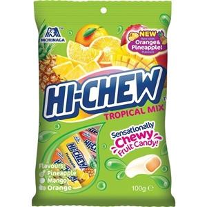 Confectionary Lollies Hi Chew Tropical Mix 100g Wrapped