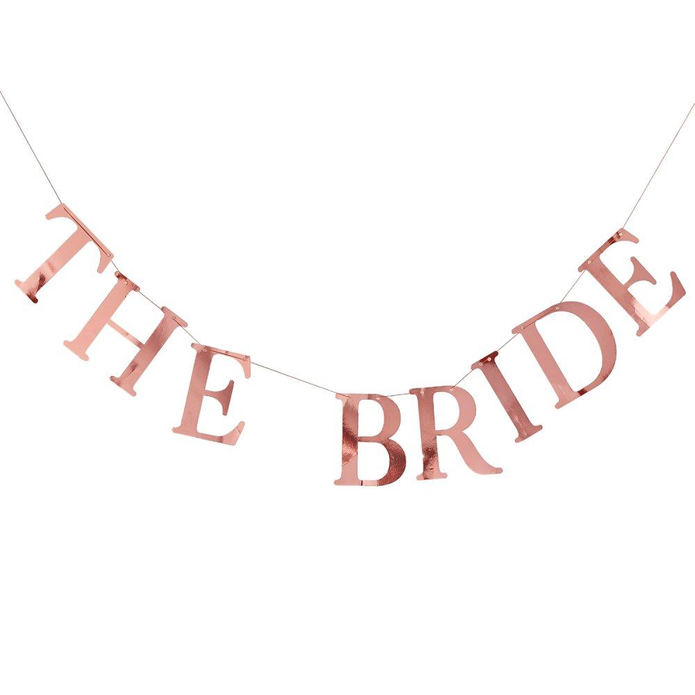 Banner/Bunting The Bride Rose Gold With Photo Pegs 1.5m Long