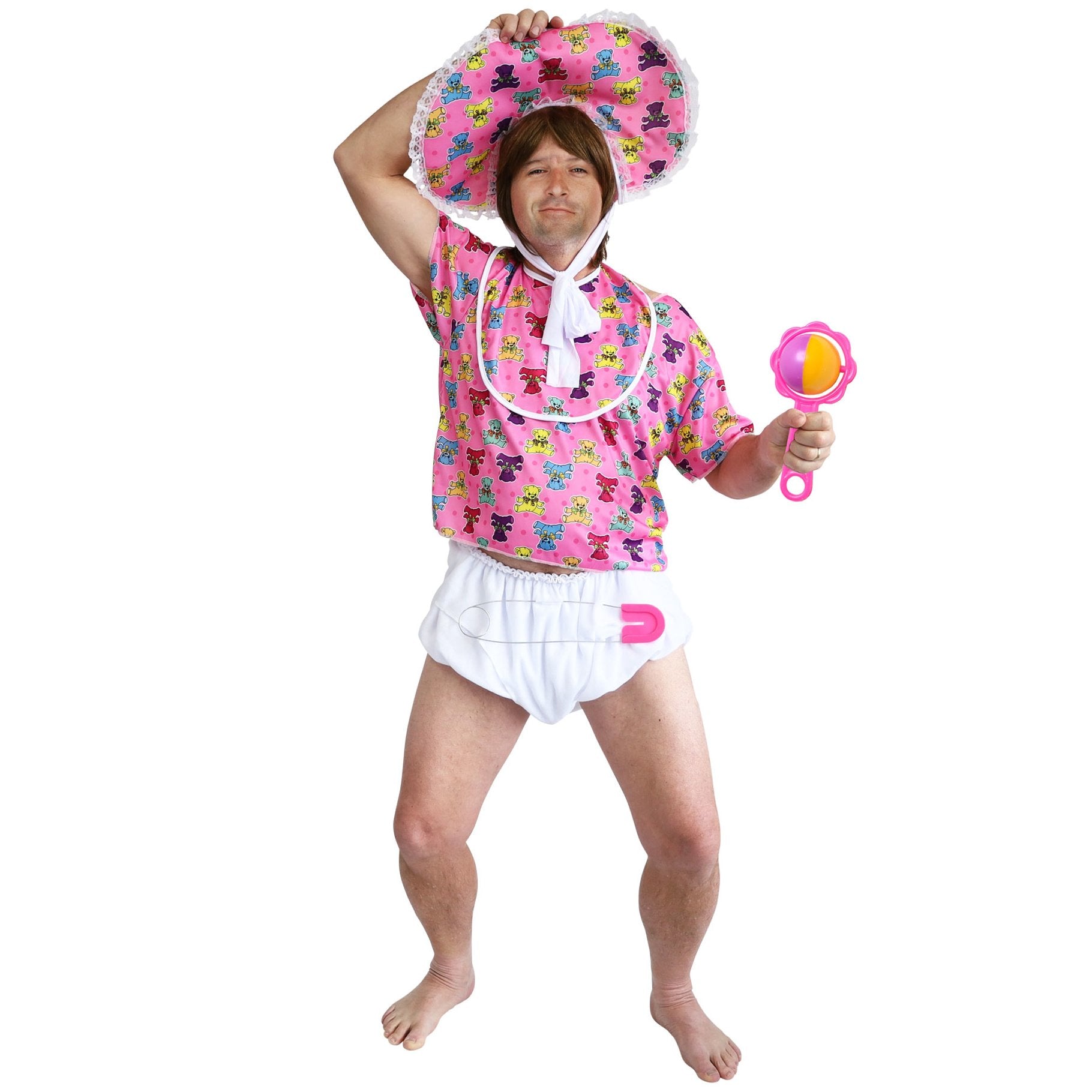 Costume Adult Baby Boomer Pink One Size