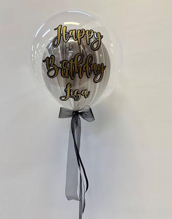 Mini Custom Double Bubble Balloon With Message