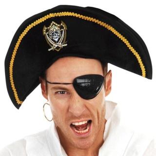 Hat Pirate Caribbean Black Adult
