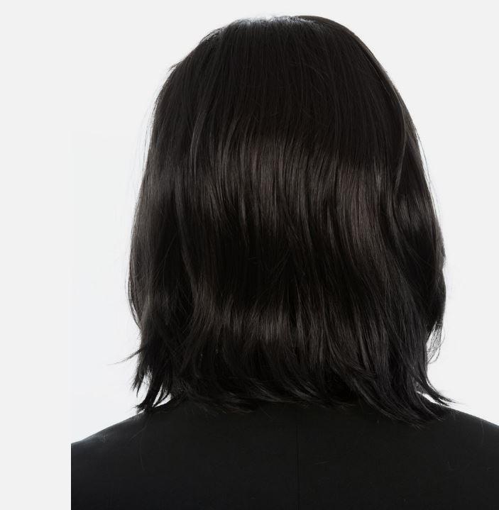 Wig Black Long Bob Assassin Wick Vincent Vega Pulp Severus Snape Fiction
