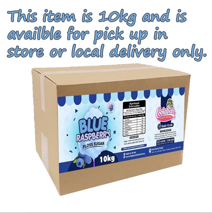 Fairy Floss Sugar Blue Raspberry 10kg Ready To Use Coolabah