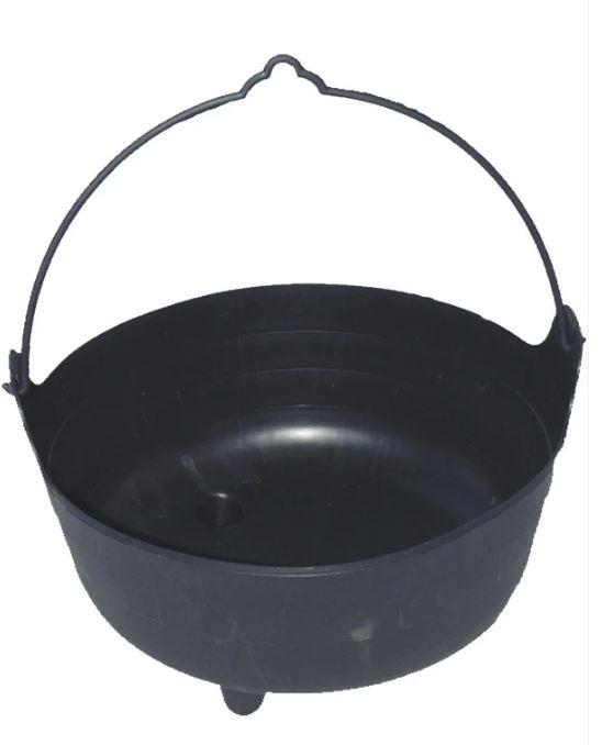 Cauldron Black Plastic Life Size 37x24cm