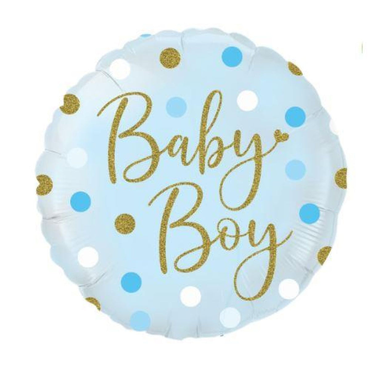 Balloon Foil 45cm Its A Boy Dots (Helium Not Included)