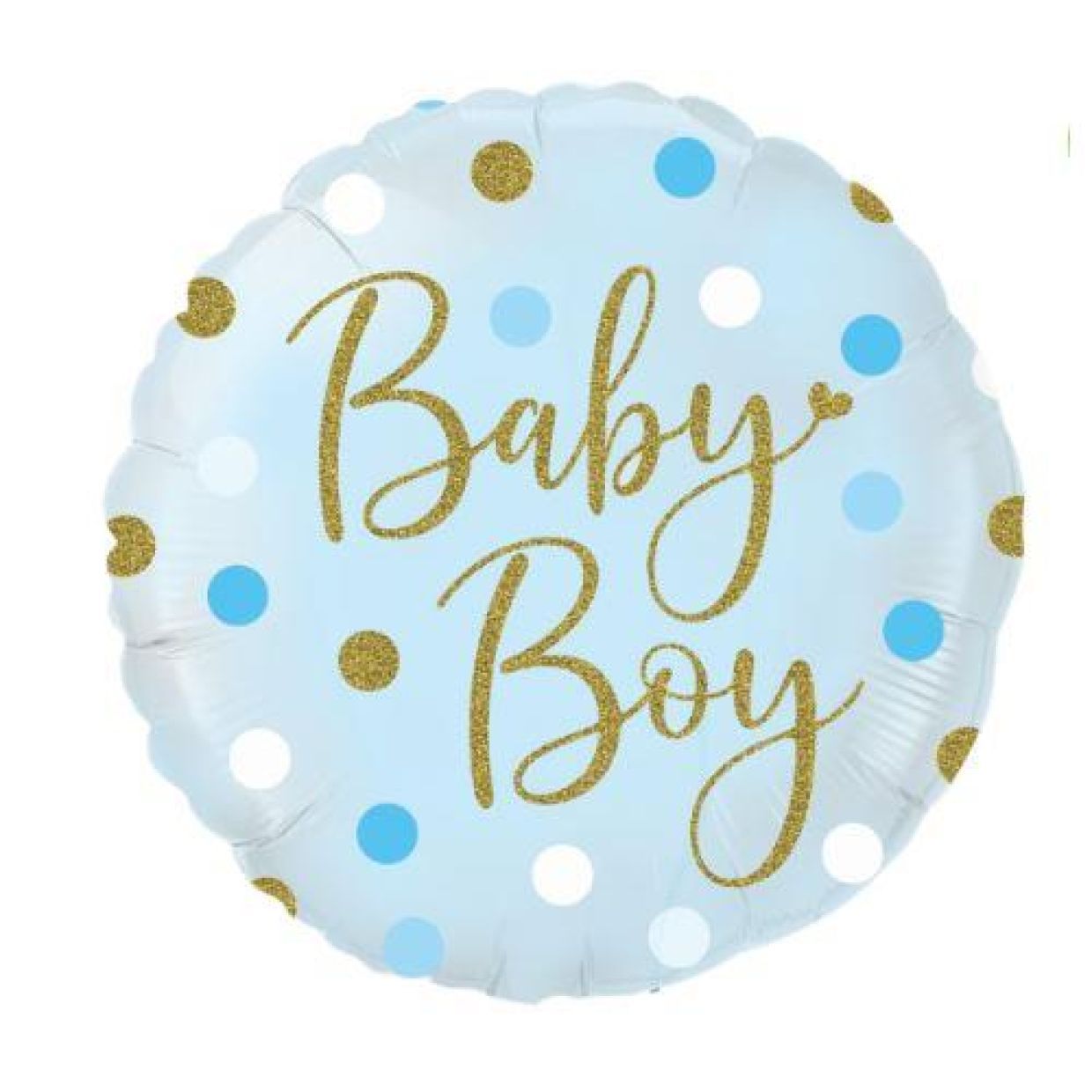 Balloon Foil 45cm Its A Boy Dots (Helium Not Included)