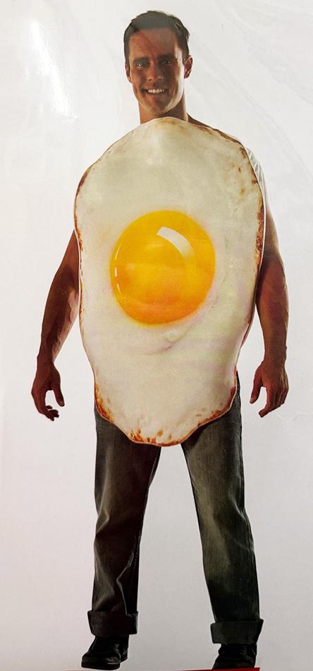 Costume Adult Food Egg Fried Tabard - Last Chance