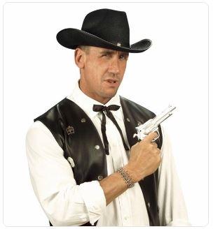 Costume String Neck Tie Satin Western Cowboy/Cowgirl