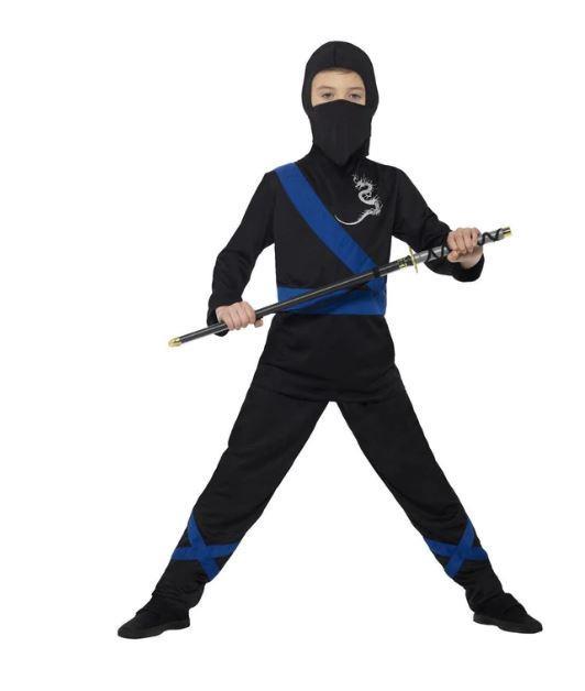 Costume Child Ninja Blue & Black