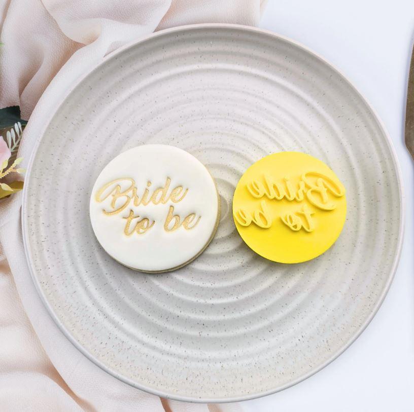 Bride To Be (Hens Night) Cookie/Biscuit Embosser Cutter 60mm