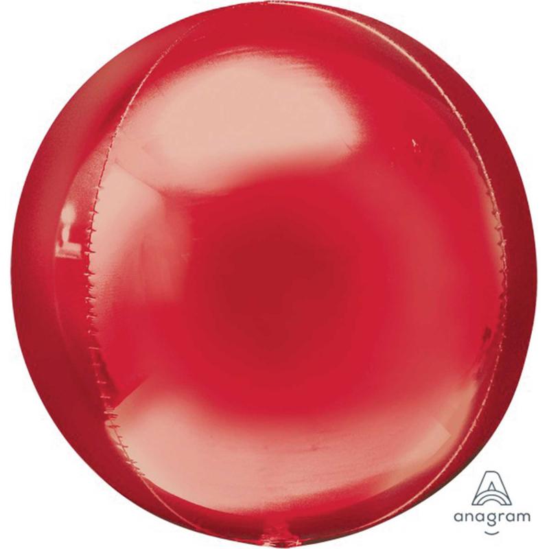 Balloon Foil Shape Orbz Red