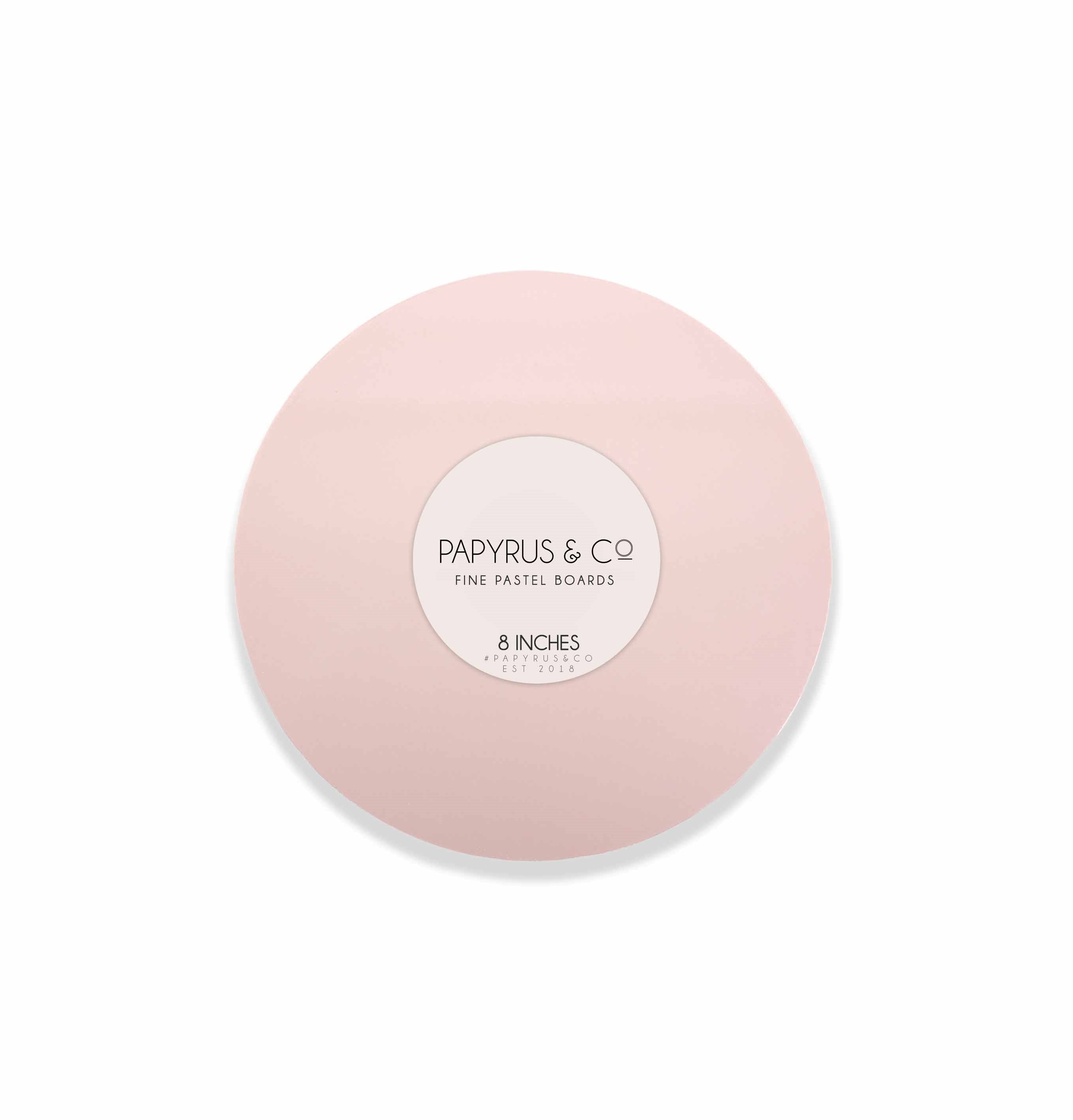 Cake Board MDF Round Pastel Pink 8 Inch