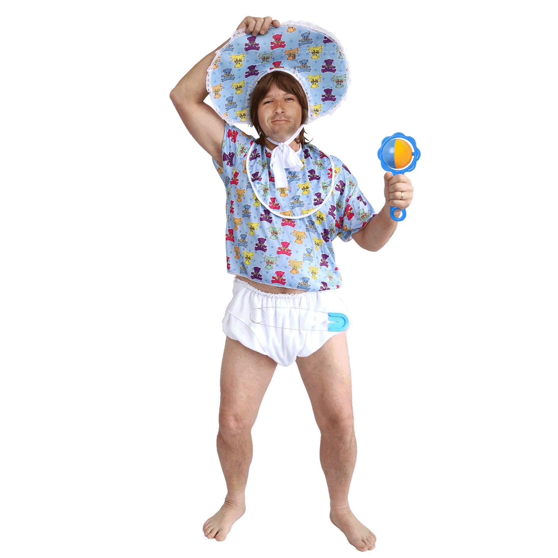 Costume Adult Baby Boomer Blue One Size