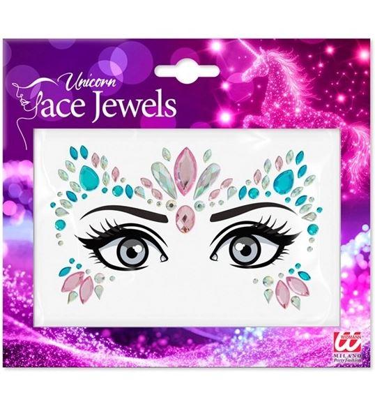 Face Jewels Unicorn Adhesive Costume Accessory