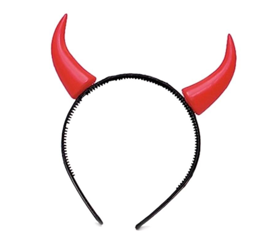 Costume Accessory Devil Horns On Headband Plastic